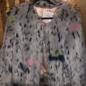 Faux fur coat
